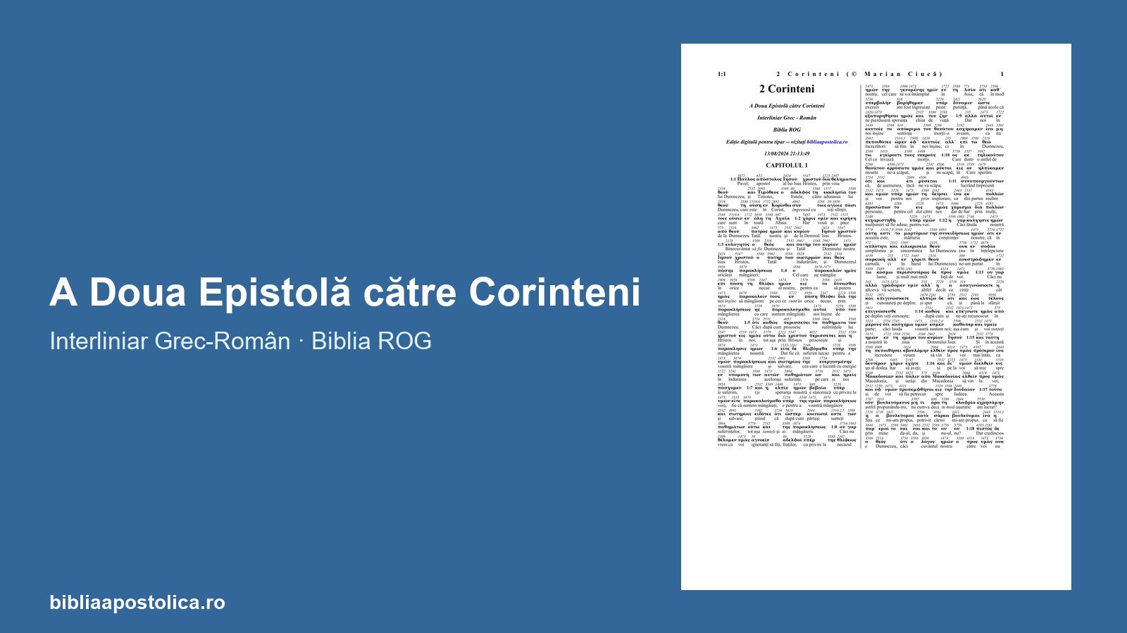 Previzualizare 2 Corinteni PDF