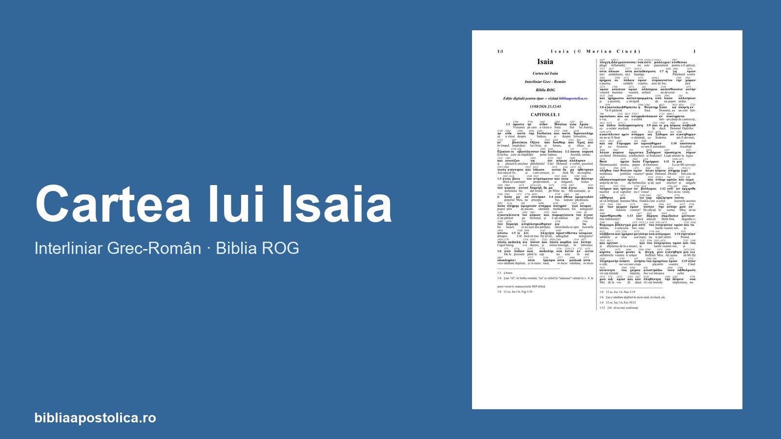 Previzualizare Isaia PDF