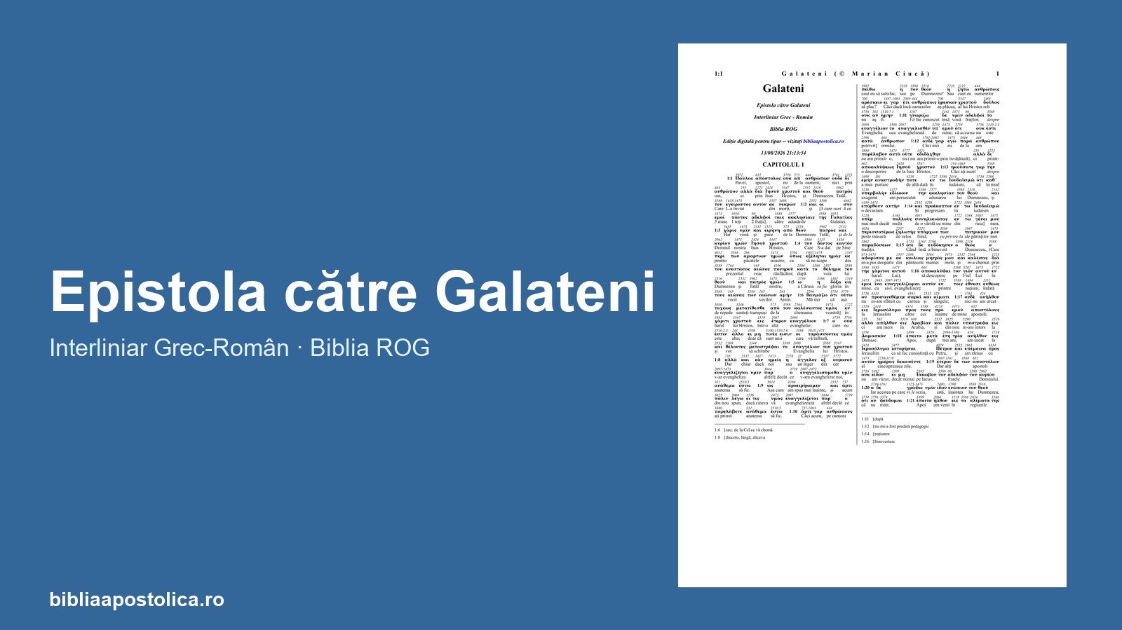 Previzualizare Galateni PDF